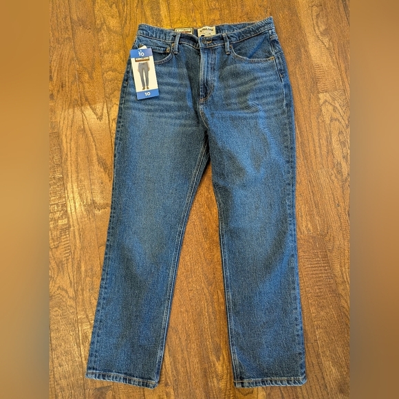 NWT Women's Blue Jeans By Kirkland Size 10 High Rise Straight - Picture 3 of 9